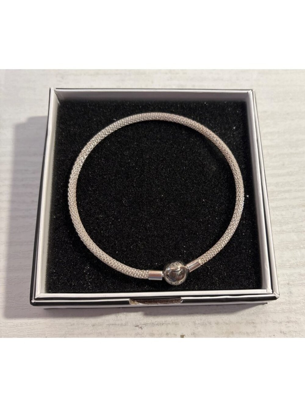 925 Sterling Silver Forever Love Charm Bracelet LaMenars 21cm In Gift Box